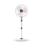 Havells 400mm Gatik Pro Pedestal Fan | 120 Ribs Guard Safety, Smooth Oscillation, Heavy Base For Stability, ISI Marked | 2 Year Warranty, (Wine Red)