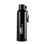 Cello Puro Steel-X Benz 900 Inner Steel Insulated Water Bottle 650ml, Black | ISI Certified | BPA Free, Leakproof | Sturdy & Durable | Ideal for Office, College, Gym, Cycling, Camping & Outdoor Sports