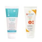 Mivaa Face Wash 100ml & Sunscreen SPF 50 PA+++ 50ml Combo | Anti-Acne, Hydrating Cleanser & Broad Spectrum UV Protection | For All Skin Types