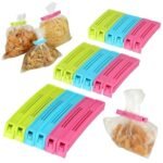 SHITHI Food Bag Sealing Clips – Airtight & Reusable Snack Clips for Freshness | Durable Kitchen Storage for Plastic Pouches, Food Packets & Snacks | Multipurpose Seal Clips Set of 18 (3 Sizes)