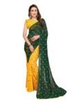 KASHVI SAREES Bollywood polka Print Georgette Saree