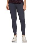 BIBA Women Solid Fitted Bottom WEAR(ATHLEISU004_Navy_L)