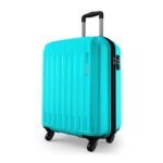 Safari Genius Alley 55cm Cabin Trolley Bag Hard Case Polypropylene, 4 Spinner Wheels, 360 Degree Wheeling Carry on Luggage, Travel Bag, Suitcase for Travel, Trolley Bags for Travel, Scuba Blue
