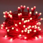 Lexton 40 LED Power Pixel Serial String/Fairy Light | Plug Sourced | Suitable for Home & Outdoor Decoration, Diwali, Christmas, Ramadan, Wedding, Party, Festival (Pack of 2, Red)
