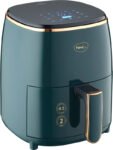 Pigeon Healthifry Digital with 360 High Speed Air Circulation Technology 1200 W with Non-Stick Basket – Green Air Fryer(4.2 L)