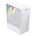 GEONIX Tempered_Glass X10 ATX Gaming Cabinet/Computer Case with 3 RGB Fans,2 USB 2.0 Slots,2 HDD Slots,USB 3.0 Slot,Ssd Slot,7 Expansion Pci Sockets(White)