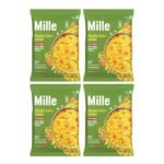 Mille Masala Oats + Jowar, Made with Oats, Jowar, Barley with Carrots, 14% of your Daily Fibre, Ready in 6 Minutes, Travel Friendly Pack of 4 x 40g