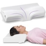 MY ARMOR Cervical Pillow for Neck Pain | 2 Years Warranty | for Spondylitis Neck & Shoulder Pain, Orthopedic Memory Foam Pillow for Sleeping, Regular Size – 18.5x11x3.5 Inch, White – Pack of 1