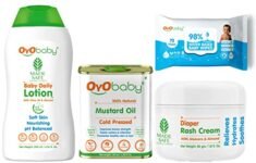 OYO BABY Baby Moments Baby Care Gift Pack | Essential Skincare & Haircare Products for Newborns | Perfect Baby Shower & New Parent Gift Set | Gift Set – Pack of 4