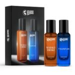 Beardo Whisky Smoke & Tsunami Perfume Combo (20 ml x 2) | Spicy, Woody – Oudh Notes of Whisky Smoke & Fresh, Aquatic Notes of Tsunami | Lasting Mens Perfume | Ideal gift for men | Valentines day gift for husband | Gift for boyfriend | Gift for Men