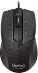 QUANTUM QHM224D Wired Ambidextrous Optical Mouse(USB 2.0, Black)