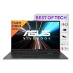 ASUS Vivobook Go 15 (2023), AMD Ryzen 5 7520U, Thin & Light Laptop,15.6″ (39.62 cm) FHD, (16GB/512GB SSD/Windows 11/Office 2021/Alexa Built-in/Mixed Black/1.63 kg), E1504FA-NJ542WS