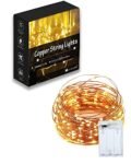 Homesake 50 LED Fairy Lights for Room Decoration Battery Operated String Lights for Home Decoration,Diwali Decoration for Home,Diwali Decor Items, Rice Lights for Decoration, Warm White (5 Meter)
