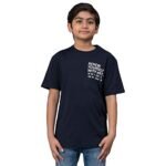 Red Tape Unisex’s Graphic Print Regular Fit T-Shirt (UHT0054_Navy