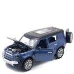 Jack Royal Diecast 1:36 Defender Toy Car Metal Body Openable Doors, Bonnet & Boot Pull-Back Action for Kids Diecast Model (Blue)