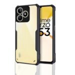 amazon basics Clear Case for Realme Narzo N53 | Ultra Hybrid | Full Camera Protection | Black Bumper