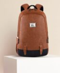 Gear Classic Leather Laptop Backpack without Anti Theft 28 L Laptop Backpack(Tan)