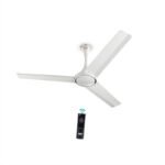 KUHL Prima A4 Decorative Power Saving BLDC Ceiling Fan with Remote|Free Installation 5 Star 1200 mm 3 Blade Ceiling Fan(White | Pack of 1)