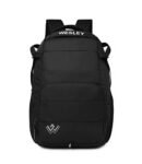 Wesley Ignite Unisex Waterproof Laptop Backpack for Office, School, College, Business, Travel (Black)