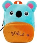HappyChild Cute Kids School Bag Plush Animal Cartoon Travel Bag for Baby Girl And Boy 1-5 Years (UP FACE KOALA)