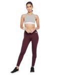Clovia Women’s Slim Yoga Pants (AB0049A15L_Purple