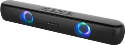 ZEBRONICS VITA 101, Zeb-PSPK 110w, Upto 13 Hours Playback, Dual 50mm Drivers,BTv5.0, TWS 10 W Bluetooth Soundbar(Black, Stereo Channel)