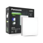 Panasonic 18 Watt LED Rimless Surface Panel Light | Elegant Rimless Design | Surface Mounted LED Down Light for Ceiling (Square, Cool White, Pack of 1)
