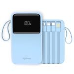 Lifelong ZenCharge 20000 mAh 22.5 W Compact Pocket Size Power Bank with 6 Input/Output Port (Blue, Lithium Polymer, Fast Charging, Quick Charge 3.0 for Mobile, Earbuds, Speaker, Tablet)