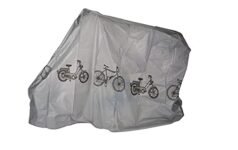 Vocado Silver Bike Body Cover with Mirror Pocket for Honda Dream