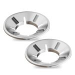 Lifelong Gas Burner Stand | Pack of 2 | Gas Saver Jali | Stove 2 Burner | Energy Saver | Home Gas Stove Fire & Windproof | Washable Round Stand | Gas Saver for Efficient Cooking (LLGSS03,Silver)
