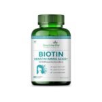 Simply Herbal Natural Biotin Vitamin B7 Capsules for Hair & Skin Enriched With Keratin + Multivitamin + Amino For Men Women (90 Capsules)