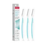 Sirona Reusable Face Razor for Women – 3 Razors (Turquoise)| Painless Facial Hair Removal | Eyebrow Shaper, Upper Lip, Forehead, Peach Fuzz, Chin, Sideburns & Dermaplaning Tool