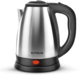 Longway Kestro 1500 W with Stainless Steel Body for Boiling Electric Kettle(2 L, Black)