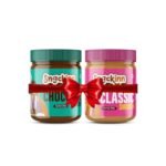 Snackinn Peanut Butter Combo Pack – Chocolate Smooth & Classic Smooth | 100% Natural, High Protein, No Added Preservatives | Creamy & Delicious | Perfect for Spreads, Smoothies & Snacks | 2 Jars (350g Each)