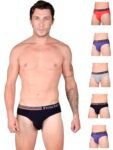 VIP Men’s Cotton Solid (Pack of 6) (Brief_Assorted