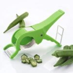 Anshri Plastic 2 in 1 Vegetable & Fruit Multi Cutter & Peeler,Veg Cutter Sharp Stainless Steel 5 Blade Vegetable Cutter with Peeler (Multi) (1)