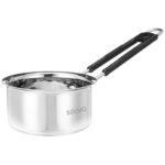 Amazon Brand – Solimo Stainless Steel Sauce Pan/Milk Pan | BIS-Approved I 14cm I 800ml I Silver