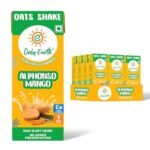Only Earth Oats Shake | Alphonso Mango | Plant-based | Lactose-free | No Added Preservatives| Cholesterol-free | Guilt-free | With Calcium, Vitamin D, B1, B2 & B12 200 ml(Pack 12)