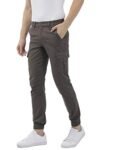 The Indian Garage Co Men’s Slim Casual Pants (0419-CARGO02-02- Grey_36)