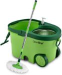 Greenchef Spin mop set 360 degree stainless steel spinner Mop Set(Green)
