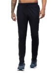 Vector X OML-264 Men’s Dry-Touch Sports Polyester Trackpant with 2 Utility Pockets Trouser – Ultra-Lightweight, Moisture Wicking, Training & Running Pant + Contrast Piping Design (Navy, S)
