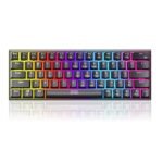 Ant Esports MK1200 Mini Wired Mechanical Gaming Keyboard with RGB Backlit Lighting and 60% Compact Form Factor – Red Switch