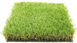 Kuber Industries PVC 45 Mm Artificial Grass Door Mat 24″X 15.2″, Green (Grass0107),Standard, Large Rectangle