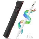Amazon Basics 2nd Gen Stylus Pen for IPAD | Supports Palm Rejection, Tilt Sensor, Precise for Writing/Drawing| for iPad 6/7/ 8/ 9th Gen; iPad 10.2″, Pro 11/12.9″, Mini 5/6th, Air 3/4th Gen (White)
