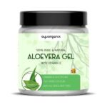 AYUORGANIX Aloe Vera Gel 400ml – Pure & Organic, Soothing Moisturizer for Face, Skin, Hair & Sunburn Relief, Natural Hydrating Gel for All Skin Types, Paraben-Free, Non-Greasy