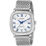 LOUIS DEVIN Steel Chain Silver Dial and Band Analog Wrist Stainless Steel Watch for Men -G042-SLV-CH