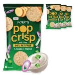 UNIBIC POTATO POP CRIPS CREAM & ONION 12 X 4 X 40G