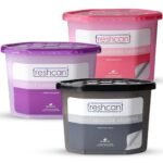 freshcant Moisture Absorber Granule for Wardrobe,Closets, Storage Compartment, Cupboard, Almirah, Shoe Rack, Bathroom Uses (1 LAVENDER, 1 ROSE & 1 CHARCOAL COMBO PACK, Pack of 3)