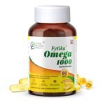 FYTIKA Omega 3 Fish Oil 1000mg 60 Capsules for Heart, Eye, Skin, Brain, Joint & Muscle Support | Omega 3 1000mg Fatty Acid Capsule enriched with EPA 360mg+DHA 240mg & Omega Fatty Acids 400mg
