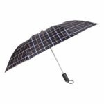 Fendo Rolex 2 Fold 21 Inch Umbrella For Men And Women | Wind Rainproof Compact Travel Umbrellas For Women (Checks)